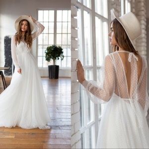 Brand New never worn long sleeve white dress